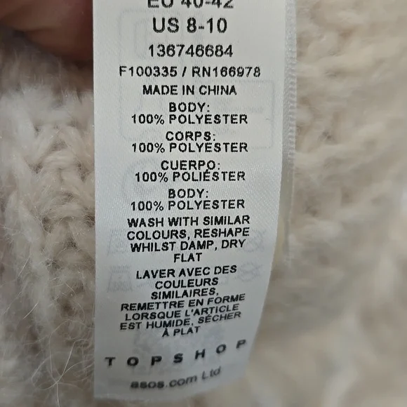 LAST CALL!!! NWT Topshop Cream Cardigan! - Picture 7 of 7